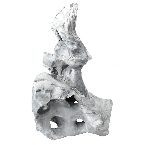 Dekor Stein grau-weiß Größe L Kunststoff